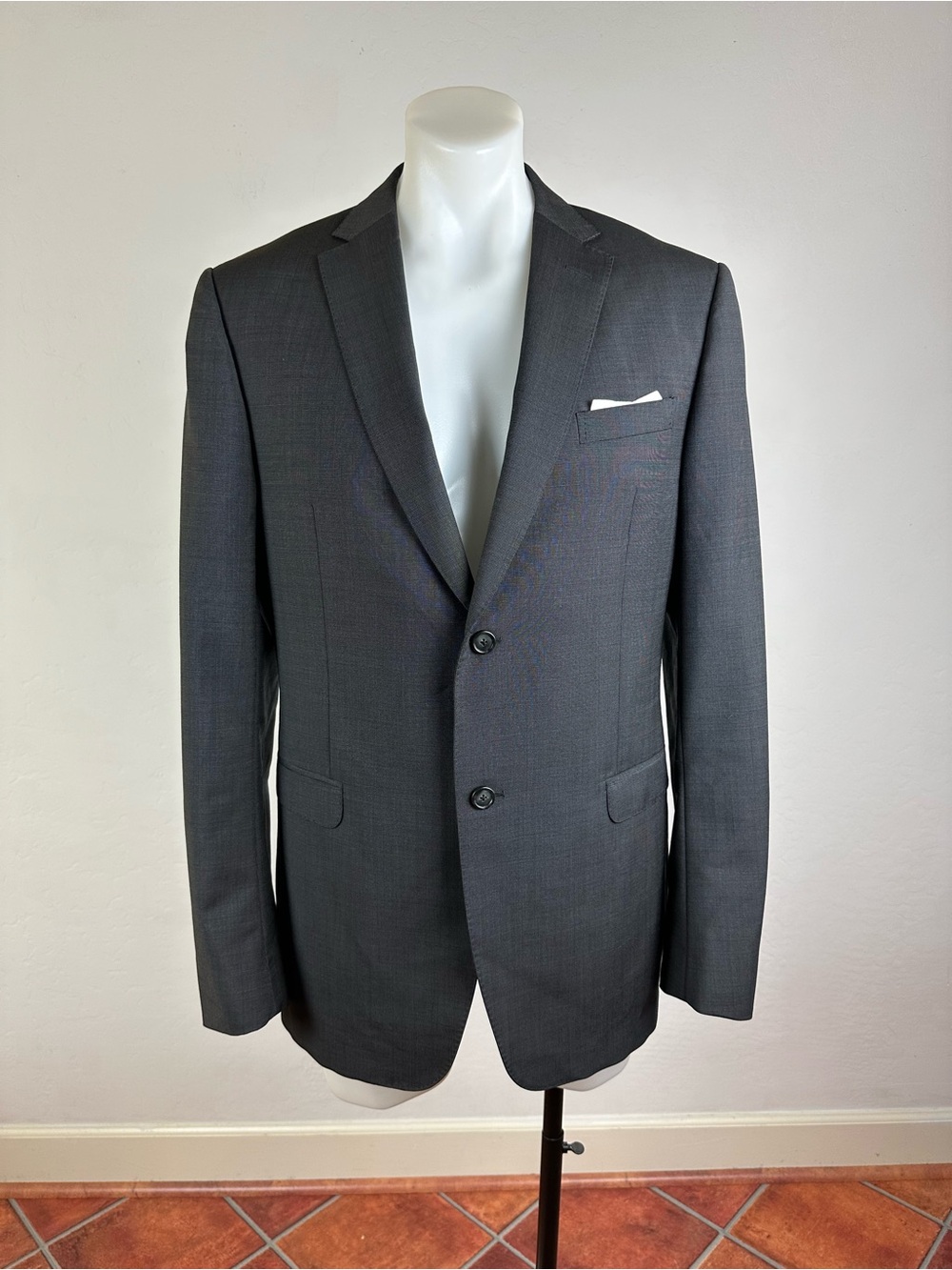 Z Zegna Mohair Soft Charcoal Sport Jacket